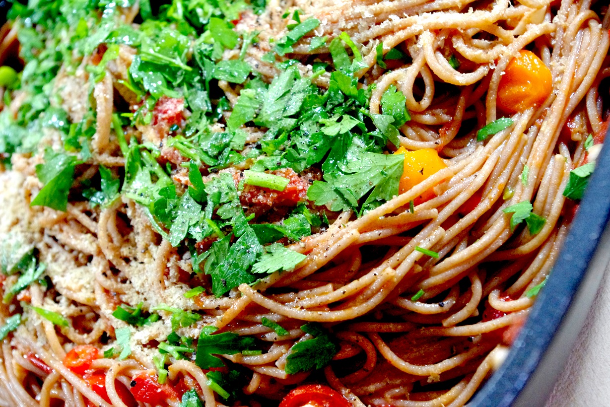 Spaghetti Aglio Olio e Pomodori