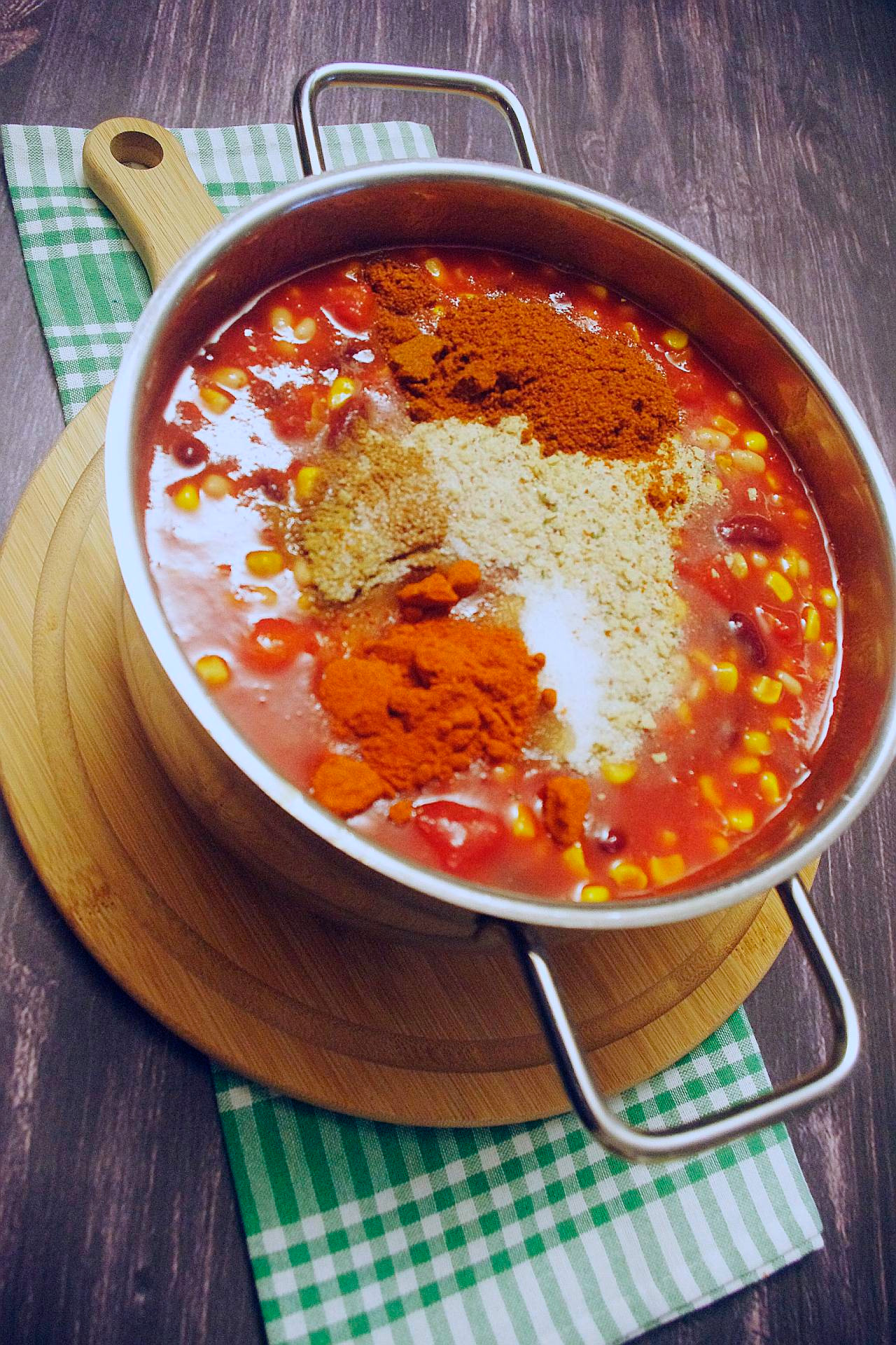 Zubereitung von 5-Minuten Chili sin Carne
