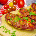 Pizzabaguettes Salame e Pomodori