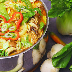 Laksa (Malaysische Chili-Suppe)