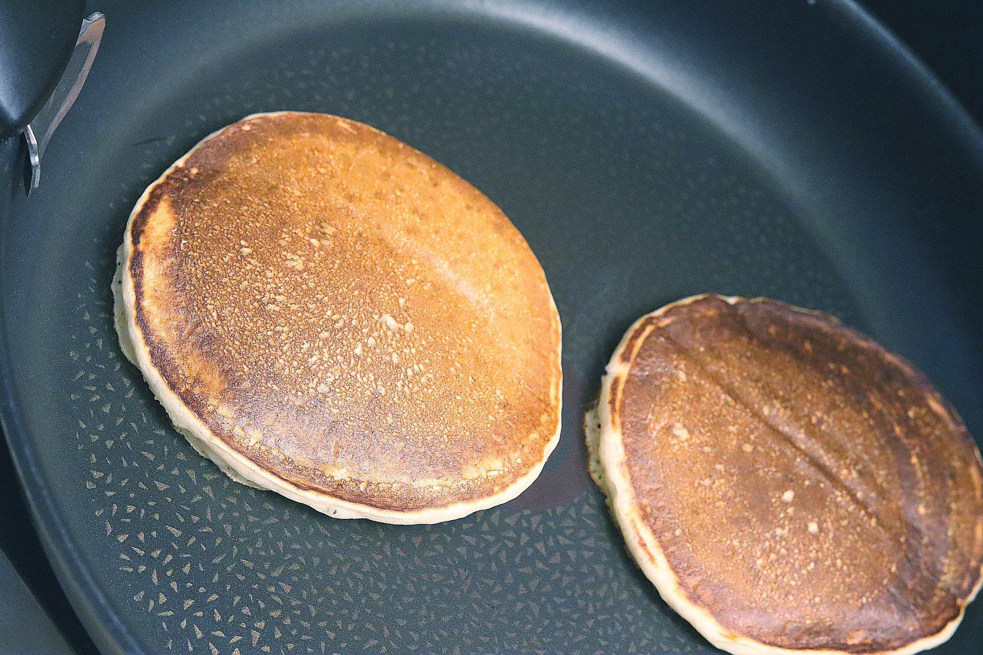 Zubereitung von American Pancakes (vegan)