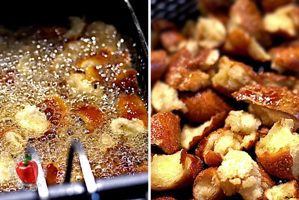 Frittiervorgang der Jalapeño Pretzel Pieces