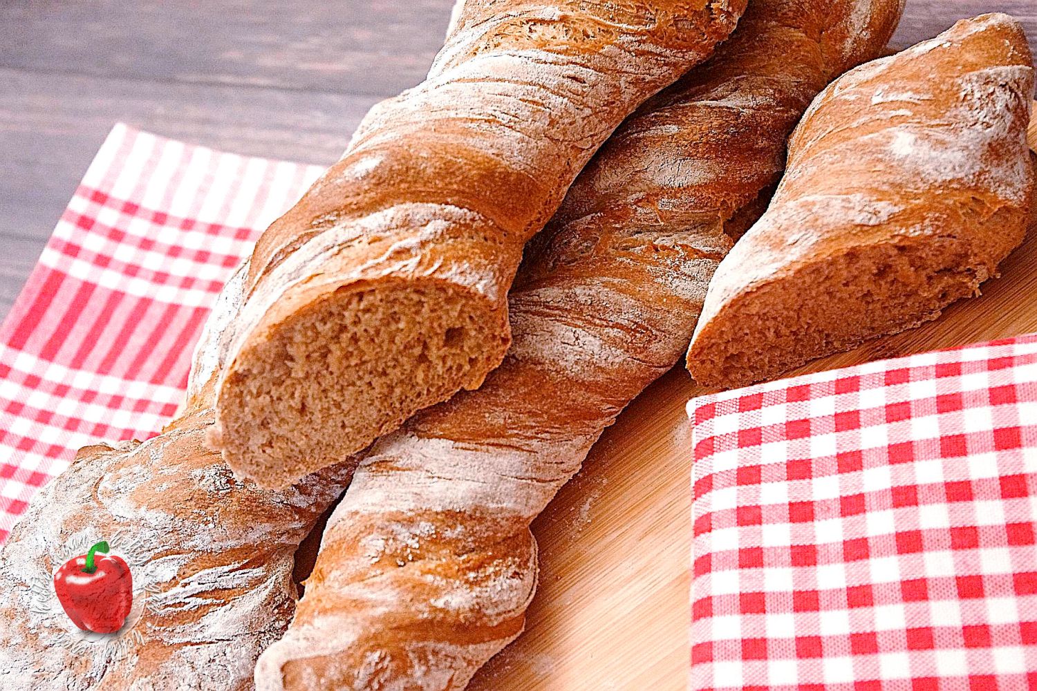 Rustikales Dinkel-Baguette - HeftigVegan