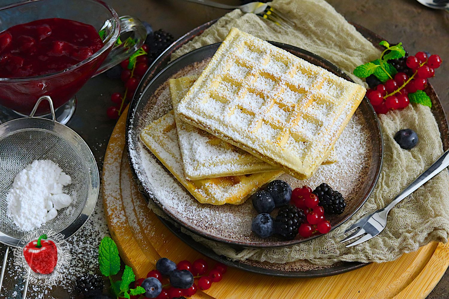 Vegane Vanillewaffeln - HeftigVegan