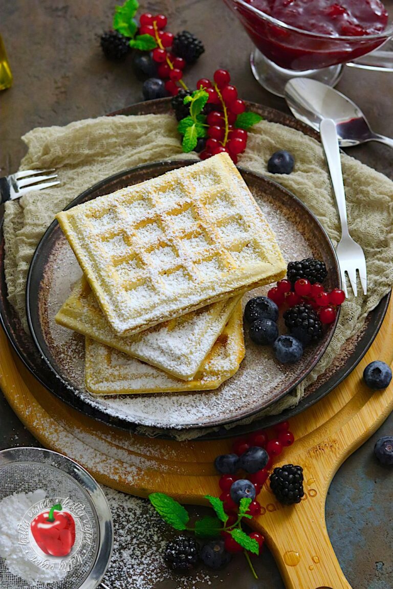 Vegane Vanillewaffeln - HeftigVegan