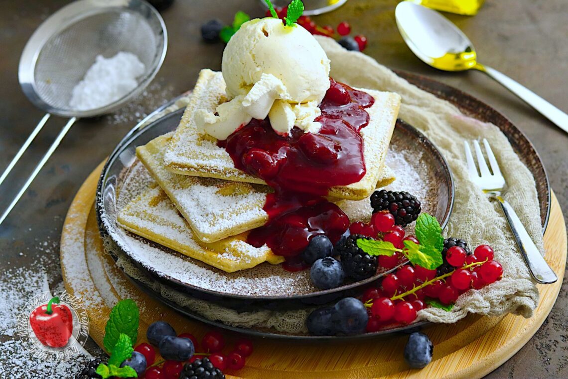 Vegane Vanillewaffeln - HeftigVegan