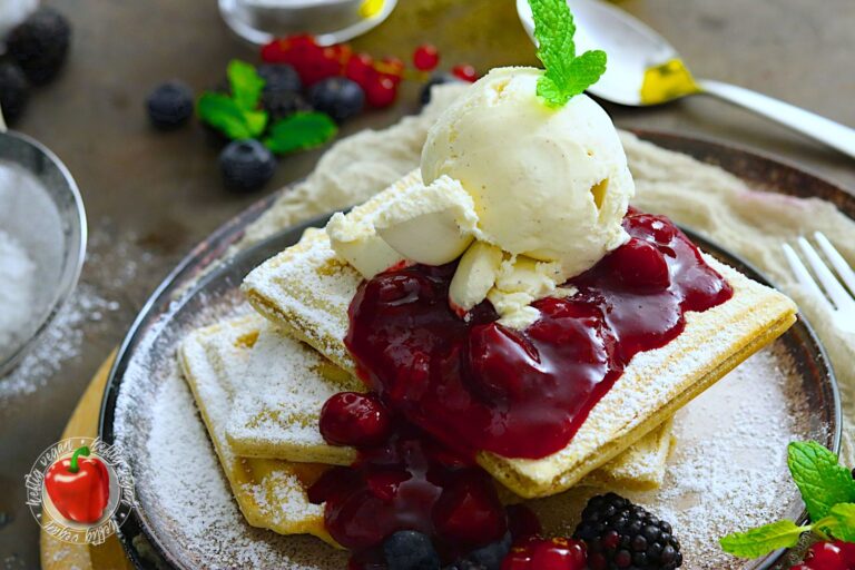 Vegane Vanillewaffeln - HeftigVegan