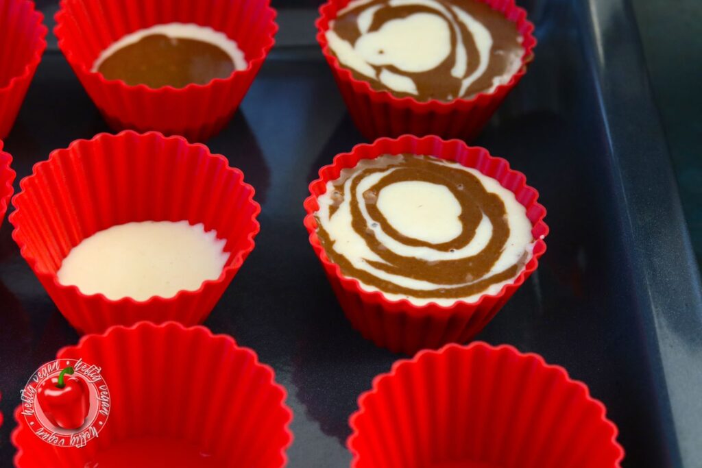 Vegane Zebra-Muffins - HeftigVegan